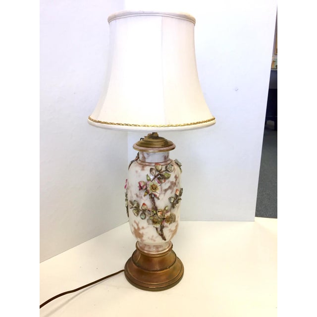 Vintage Capodimonte Italian Hand Painted Table Lamp Chairish