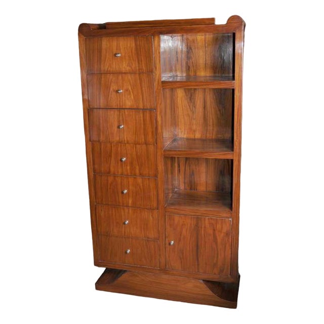 Art Deco Rosewood Bookcase For Sale