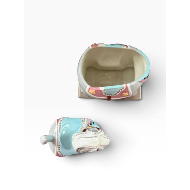 Vintage 1956 Alberta’s Hobby Horse Cookie Jar, Carousel Horse For Sale In Portland, ME - Image 6 of 7