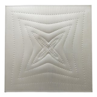 Peck Blenda, Geometric Composition, Work on Aluminum Panel, 1970s For Sale