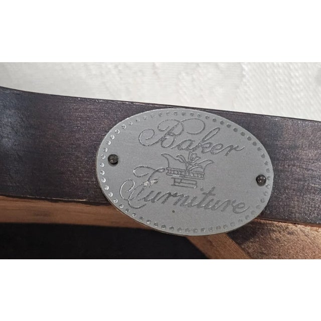 Late 20th Century Share Set of 6 Baker Stately Homes Burl Walnut Dining Chairs Claw & Ball Feet George I For Sale - Image 16 of 16