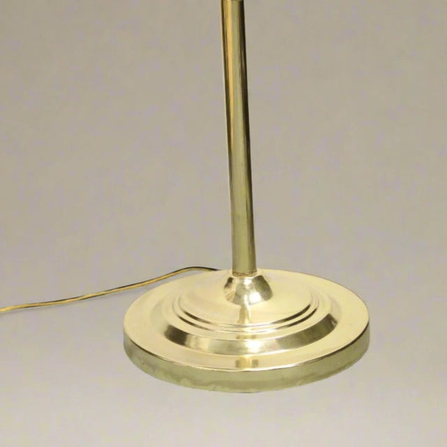 Mid-Century Modern Torchiere Lamp With Acrylic Starburst Shade For Sale - Image 3 of 9