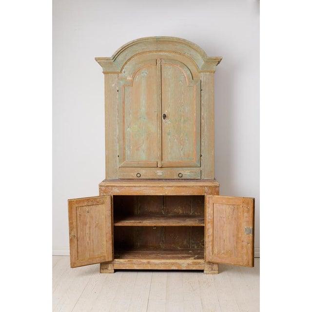 Swedish Antique Rococo Country House Cabinet For Sale - Image 5 of 14