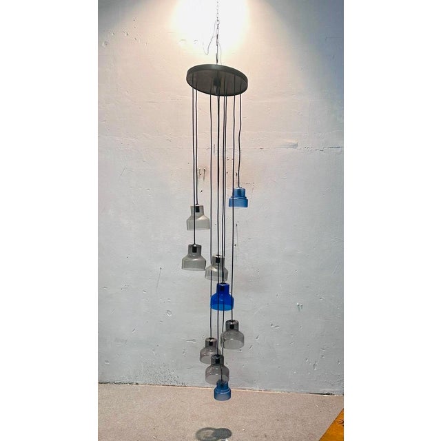 Metal Chandelier from Pelzel Peter For Sale - Image 7 of 7