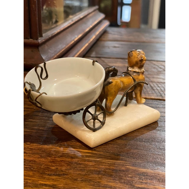 White Antique French PUG Dog Jewelry Catch- 19th century For Sale - Image 8 of 10