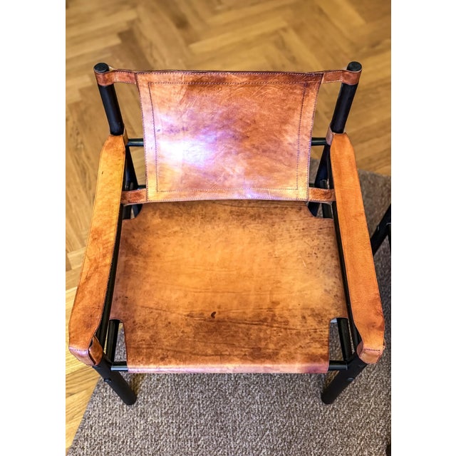 Vintage Leather Safari Chairs by Abel Gonzalez, 1960s, Set of 2 For Sale - Image 12 of 18