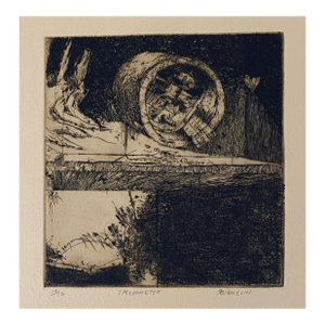 Robert A. BirmelinSpeedometer, American Modernist Abstract Etching