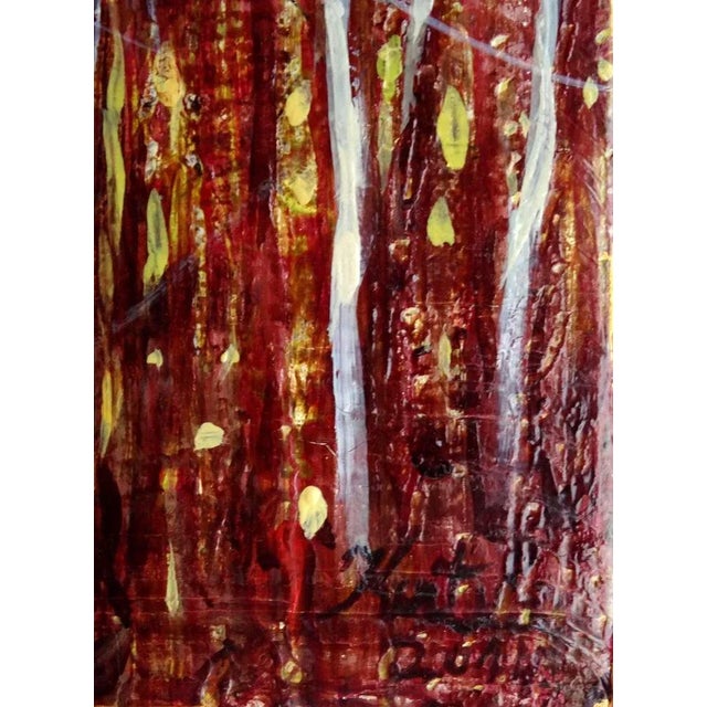 Contemporary Kristine Kvitka, Red Forest, 2014, Oil on Canvas For Sale - Image 3 of 8