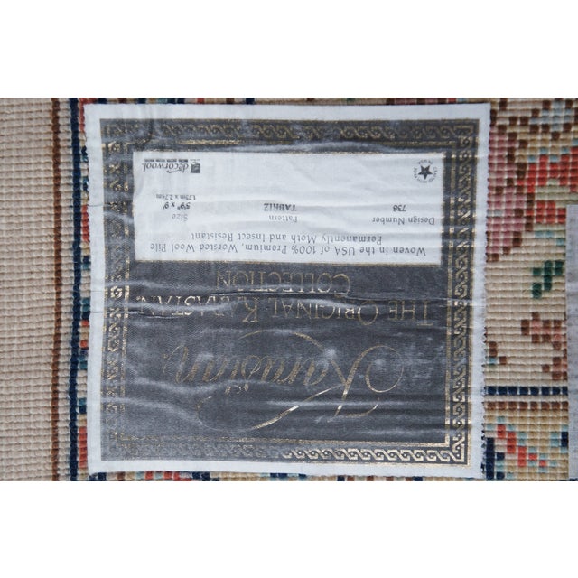 Karastan 100% Wool Oriental Palmette Animal 738 Area Rug Carpet Mat 9' X 6'' For Sale - Image 13 of 15