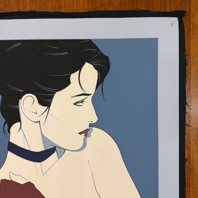 Pop Art 1985 Patrick Nagel "Commemorative #6" Serigraph Print For Sale - Image 3 of 12