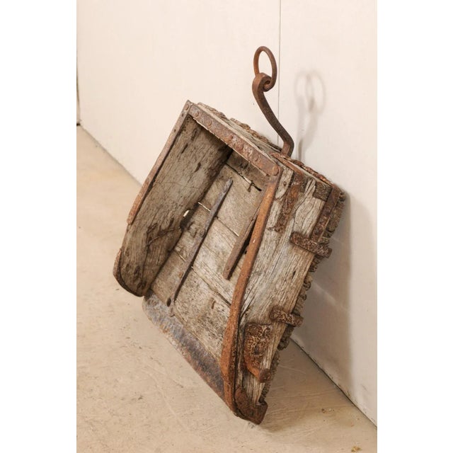 19th Century Spanish Scoop or Plow of Wood and Iron For Sale - Image 10 of 12