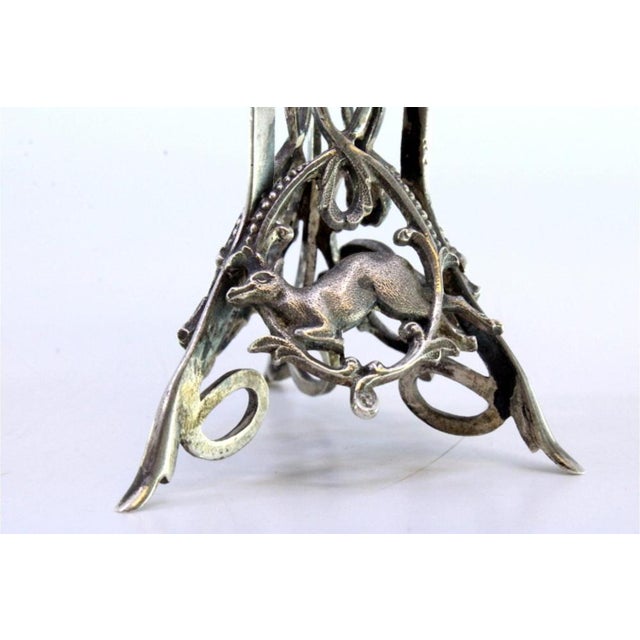 Silver Toothpick Holder with Chalice For Sale - Image 3 of 8