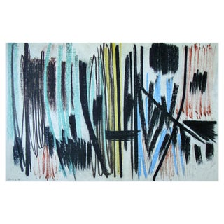 After Hans Hartung, Pastel P., 1950s-1960s, Offset Lithograph For Sale