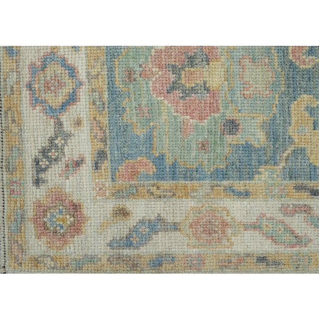 Turkish Oushak Runner Rug 2'1" x 5'11" #17277 For Sale In Houston - Image 6 of 8