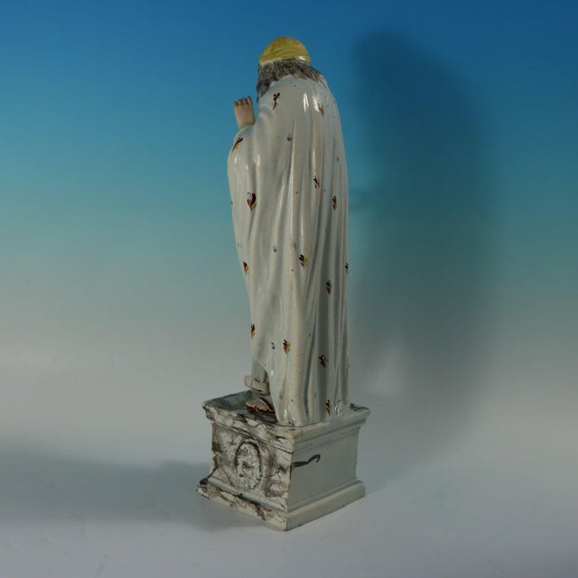 Ralph Wood Staffordshire Pearlware Figure of Saint Phillip For Sale - Image 4 of 18