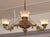 19th Century Bronze 4 Light Etched Glass Shade Gas Chandelier Gasolier For Sale In New York - Image 6 of 18