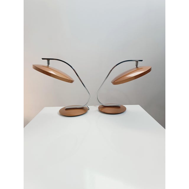 Magnificent pair of 520C lamps by Luis Perez De La Oliva for Fase. Spain, 1970s. Iconic design seen in numerous films and...