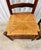 Wood Vintage 20th Century Tall Ladder Back Rope Seat Armless Side Dining Chairs, a Pair For Sale - Image 7 of 9