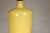 Yellow Crackle Glazed Ceramic Vase Made into Table Lamp on Wooden Base For Sale In New York - Image 6 of 9