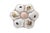 Stunning antique oyster plate by Haviland and Company in an elegant white porcelain featuring six oyster wells and a...