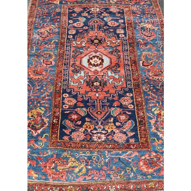 Tribal Tribal Kurdish Bidjar Rug With All-Over Sub-Geometric Medallion Design For Sale - Image 3 of 12