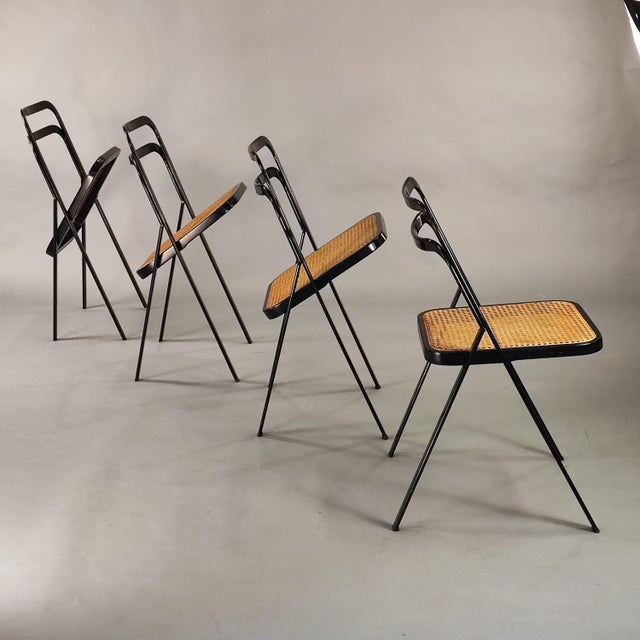 1970s Folding Chairs by G. Cattelan for CiDue, 1970s, Set of 8 For Sale - Image 5 of 15