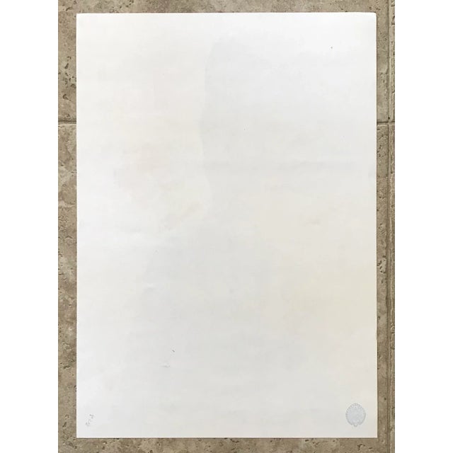 Pablo Pino - Hand Signed Abstract Linocut Print "Figura" by Spanish Artist For Sale In Palm Springs - Image 6 of 6