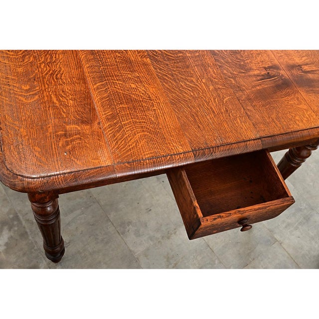 French 19th Century Oak Dining Table from a Nunnery For Sale - Image 4 of 14
