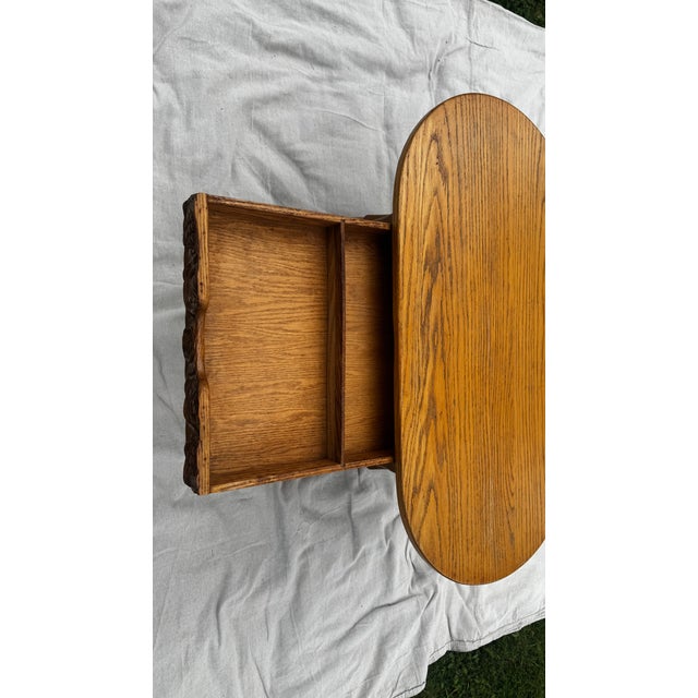 American Jamestown Solid Oak Coffee Table – Classic Traditional Design For Sale - Image 3 of 12