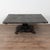 19th century black painted Swedish large square coffee table, crafted in oak. While the black paint is old, it is likely...