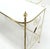 Metal Decorative Vanity Dressing Table Milk Glass Top Metal Scroll Brass Hardware For Sale - Image 7 of 10