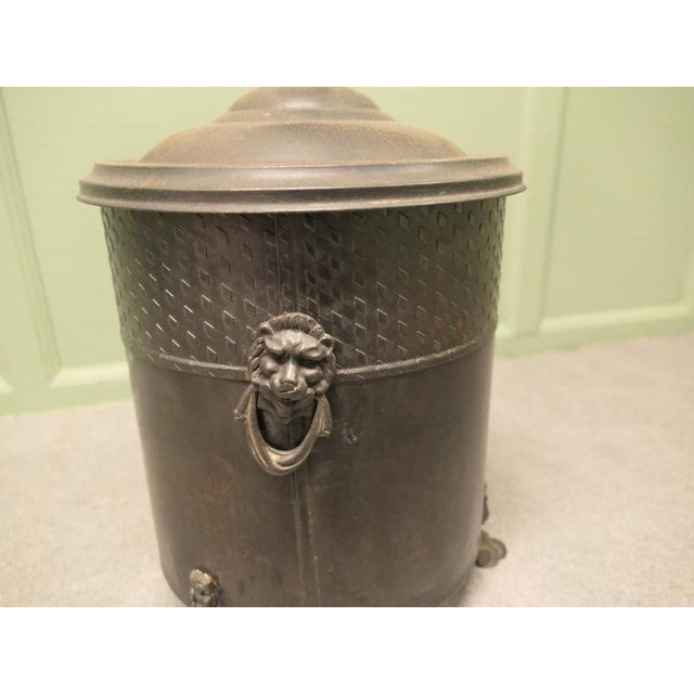 Art Deco Gothic Coal Bucket, 1930 For Sale - Image 3 of 7