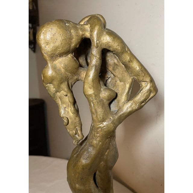 Large Vintage Milton Elting Hebald American Embrace Bronze Nude Sculpture Statue For Sale - Image 14 of 15