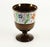 C. 1850's Copper Lusterware Raised Cup Chalice Goblet Enameled Flowers For Sale - Image 4 of 10