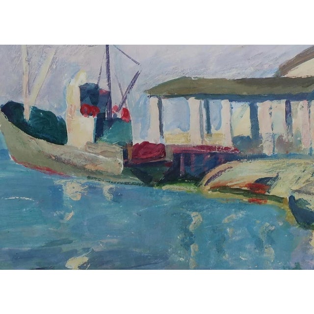 Seascape Oil Painting, Ukrainian Artist Kozik, 1970s For Sale - Image 4 of 6
