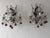 French French Amethyst Murano Drops Crystal Prisms Spear Stars Sconces, Circa 1920 For Sale - Image 3 of 14