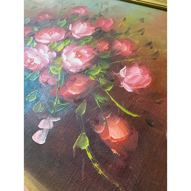 1980s Vintage Original Oil Painting Still Life For Sale - Image 5 of 11