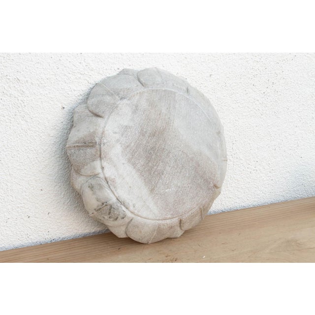 Gray Large 15"dm Grand Lotus Centerpiece For Sale - Image 8 of 9