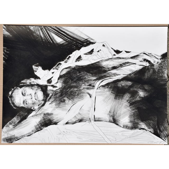 Christian Bauer, Nude, Rafi, 1990s, Ink & Pencil For Sale - Image 3 of 11