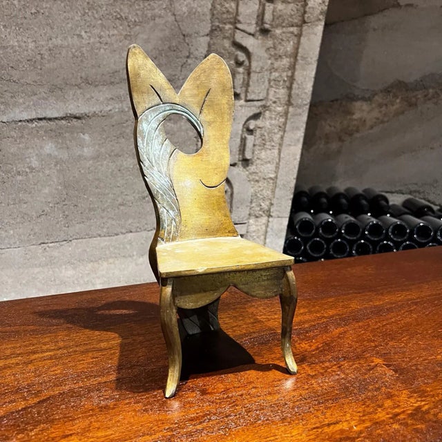 1970s Bronze Chair Sculpture Modern Surrealism Mexico For Sale - Image 9 of 13
