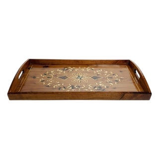 French Provincial Style Wooden Tray, 1950s For Sale
