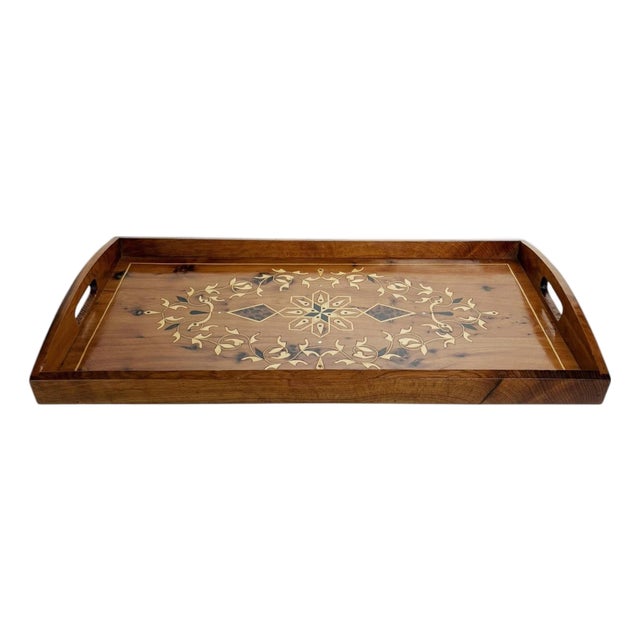 French Provincial Style Wooden Tray, 1950s For Sale