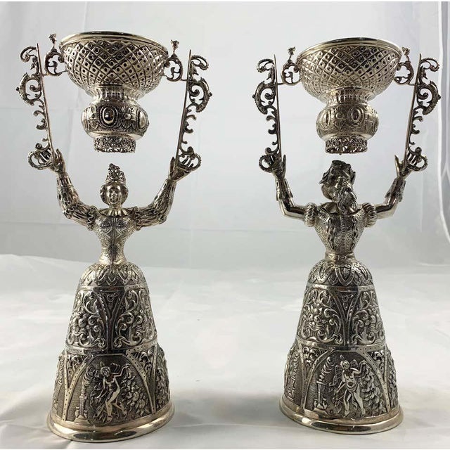 19th Century Silver Wager Cups, Set of 2 For Sale - Image 6 of 12