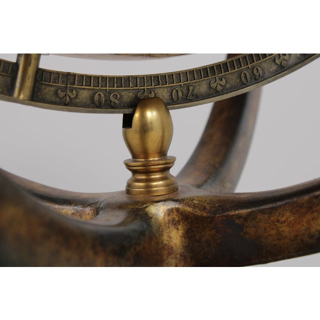 Brown Maitland Smith Replogle Globe on Mahogany Stand For Sale - Image 8 of 16