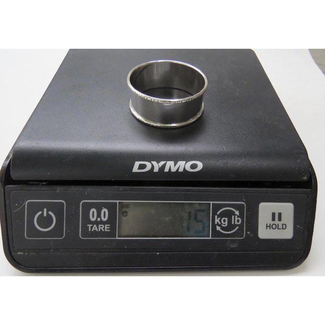 1980s Vintage Sterling Silver Napkin Ring by Webster For Sale - Image 5 of 7