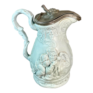 Antique Lidded Stoneware Jug, England