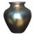 C1910 Frederick Carder Era Steuben Glassworks Large Gold Aurene Art Glass Vase For Sale