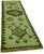 Textile Bohemian Green Runner Rug For Sale - Image 7 of 7