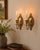 Vintage Pair of Cast Brass Oval Candle Wall Sconces With Reflector Backplates | Hollywood Regency Traditional For Sale - Image 9 of 11