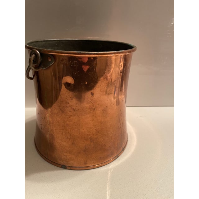 Rustic 19th Century European Copper 4 Liter Hanging Hearth Pot – Rich Patina For Sale - Image 3 of 12